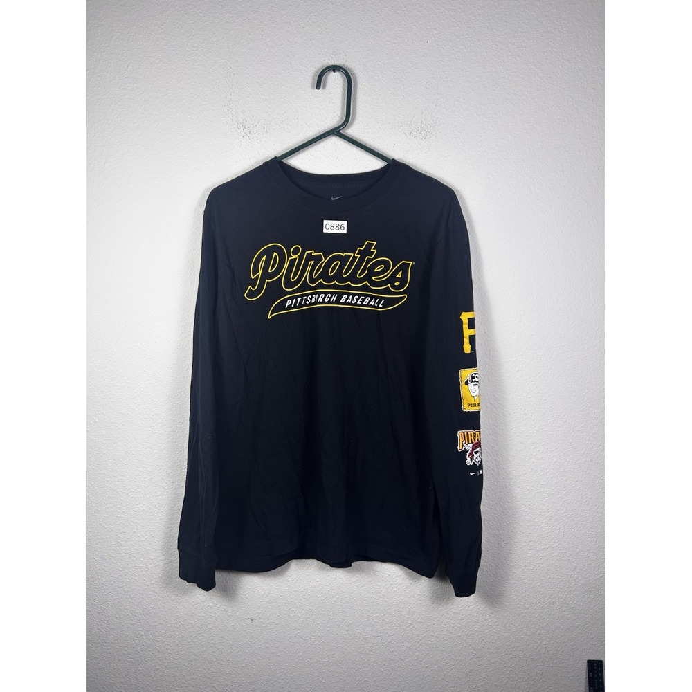 Pittsburgh Pirates Nike Black Cooperstown Collection Knockout Long Sleeve